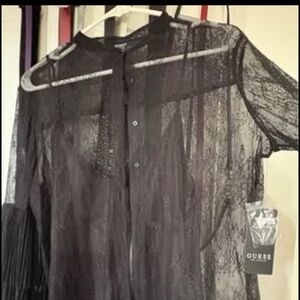 Black Lace Blouse